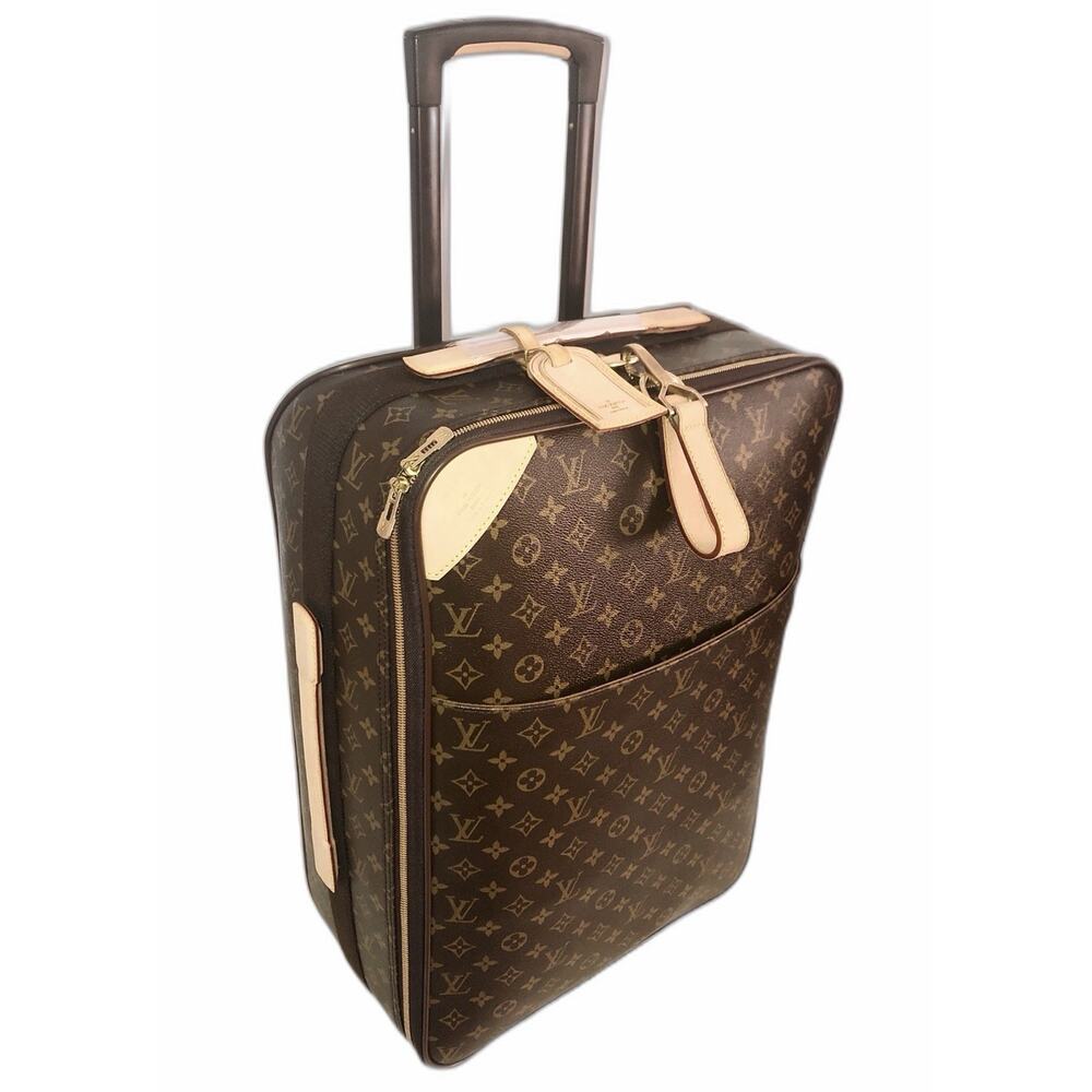 Louis Vuitton Pegase Monogram Suitcase Carry-on w/ Coa & Garment Bag Hanger 🛍️